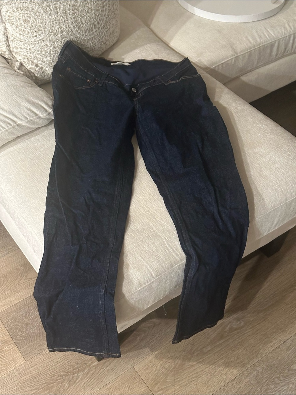 Abercrombie & Fitch Black Maternity 90's Straight Jeans